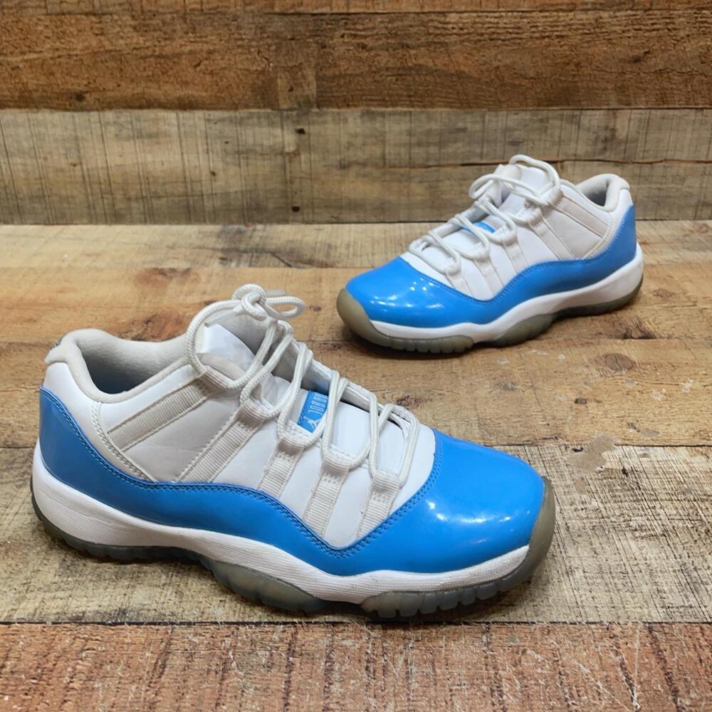 Jordan 11 Retro Low Shoes Kids Size 5.5Y 38 Blue White Sneaker 528896-106